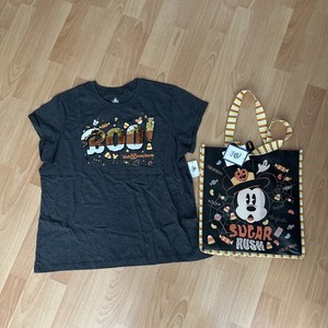 Walt Disney World Parks Halloween Sequin Shirt Women XL NWT Boo PLUS Bag!