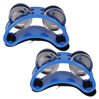 2 Pcs Fuß Tamburin Musikalisches Musikinstrument Rhythmusinstrumente