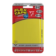 Flex Seal Tfsclrmini Flex Tape, 2 Cu Ft, Rubber Base, Clear, Pk2