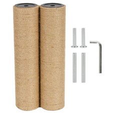 2.9x11.81 Inch M8 Cat Tree Scratching Post Replacement Jute Pole Parts 30cm