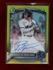 PJ MORLANDO 2025 BOWMAN CHROME PROSPECT YELLOW AUTO 67/75 MIAMI MARLINS