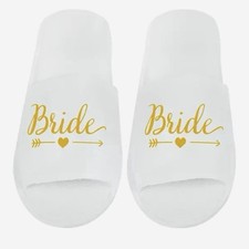Bride Bridesmaid And Maid Of Honor Party Slippers For Wedding Day