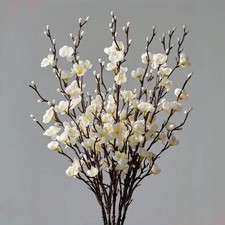 10X Artificial Flowers Plum Blossom Fake Winterset Long Plastic Flower Décor
