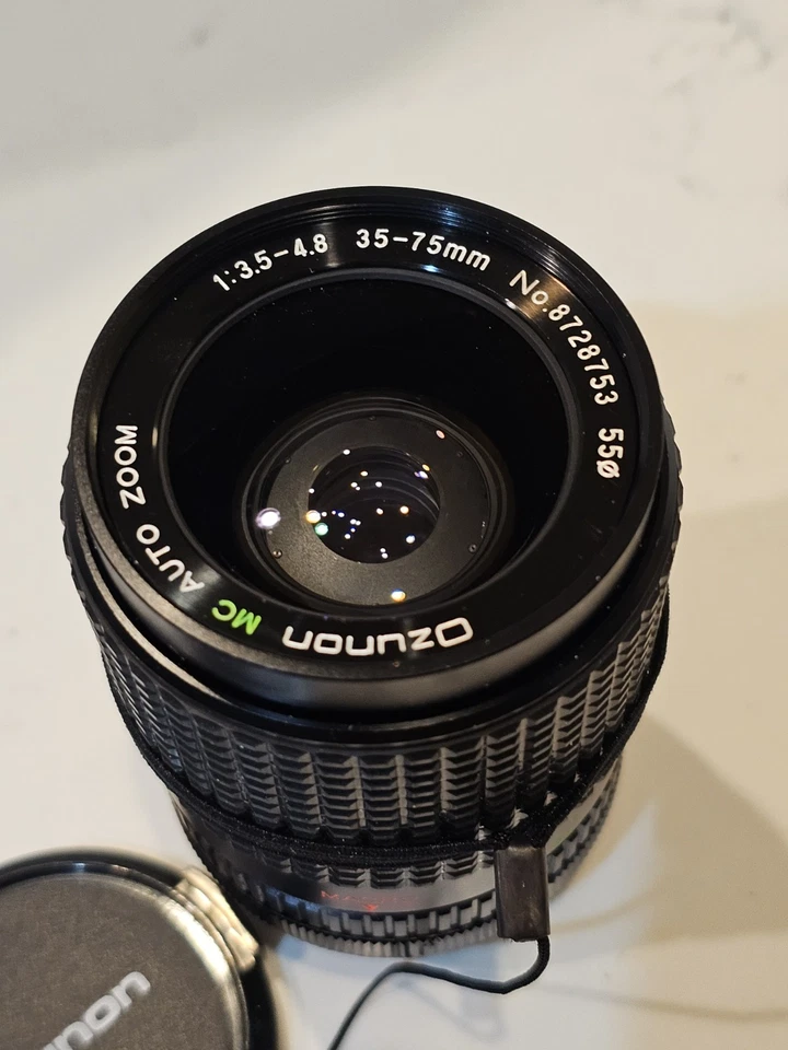 OZUNON 35-75mm MC AUTO ZOOM LENS WITH MACRO f/3.5-4.8 JAPAN CANNON FD MOUNT - Image 2 of 4