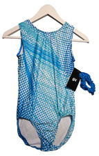 NEW Blue Choice of Champions CL Elite Leotard Adult Size AM Scrunnci Gymnastics