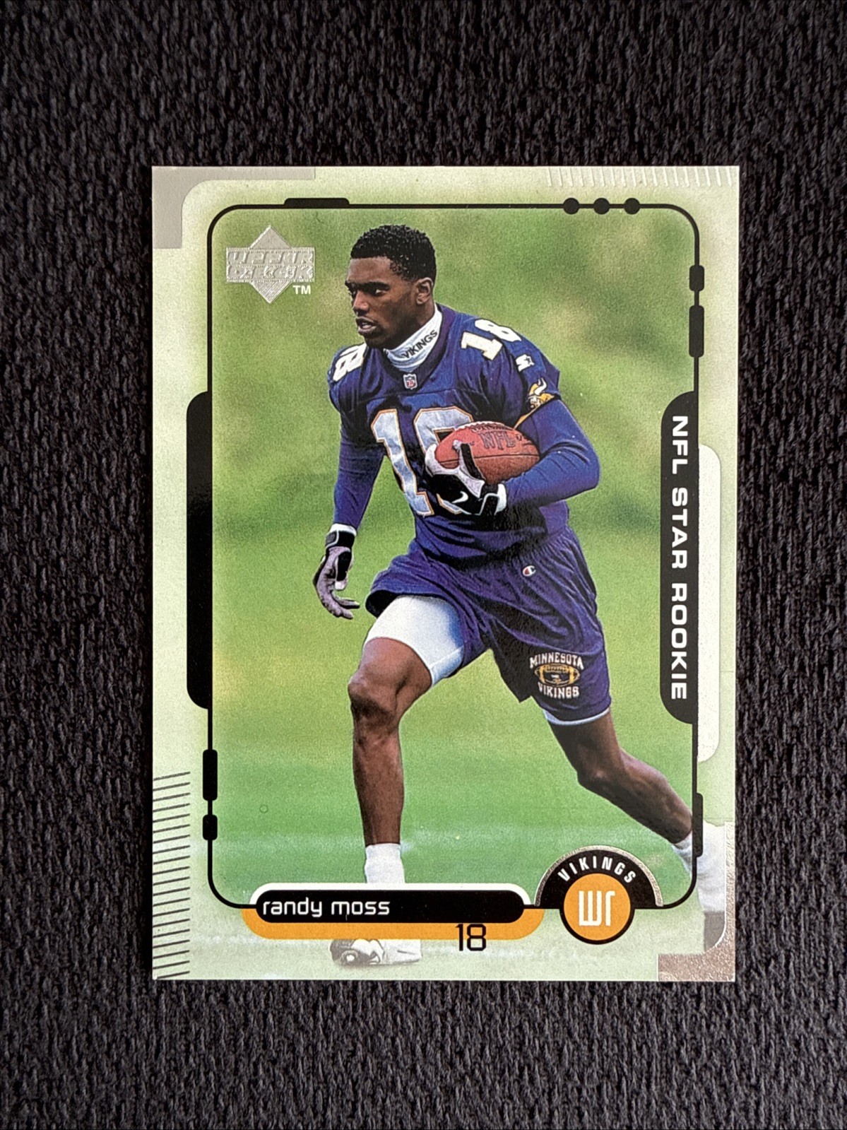 1998 Upper Deck - NFL Star Rookie Randy Moss #17 (RC)
