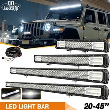 20-52 Led Light Bar Combo Off-road Lights Fog Lamp For Truck Ford F150 Ram Suv