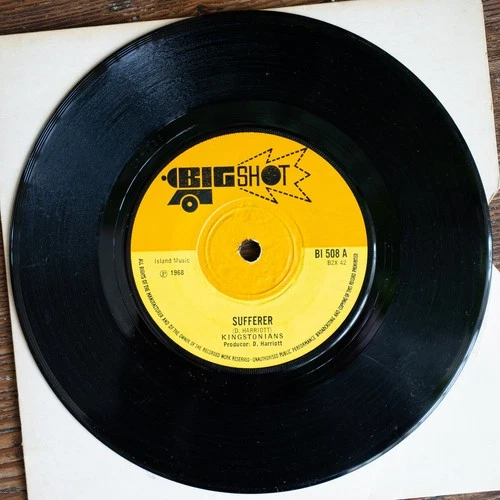 The Kingstonians ‎– Sufferer / Kiss A Finger 7" original 1969 UK Big Shot BI 508