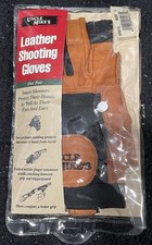 Vintage Uncle Mikes Leather Shooting Gloves Size L - New In Package