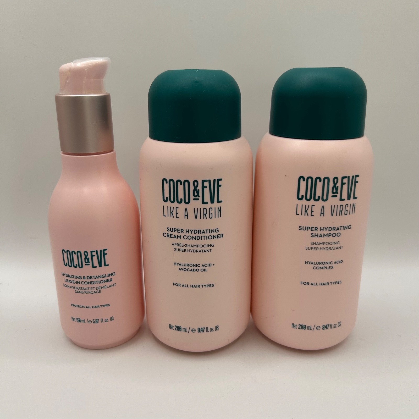 Coco&Eve  Super Hydrating Shampoo | Cream & Leave in Conditioner 288/158 ml new