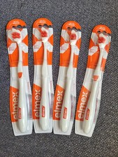 4 x elmex Zahnbürsten mittel - x förmige Bo...