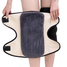 Men Thermal Fleece Lined Knee Brace Cashmere Wool Knee Warmer Leg Warmers Win...
