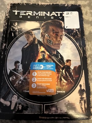 Terminator Genisys (DVD, 2015) New Sealed Slip Cover Arnold Schwarzenegger