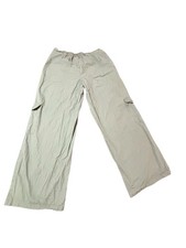 Wild Fable 100 Cotton Wide Green Cargo Pants Size M Elastic Waist