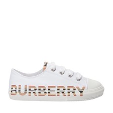 NWB Burberry Icon Stripe Logo Print Cotton Ga...