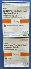blue point clear nicotine transdermal 14mg step 2.    28 counts Totalexp 2027