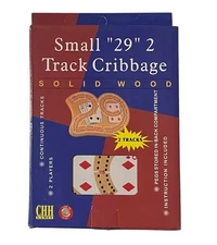 Small Wooden 2 Track Cribbage