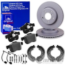ATE BREMSSCHEIBEN + BELÄGE + HANDBREMSE HINTEN passend für PORSCHE CAYENNE 9PA