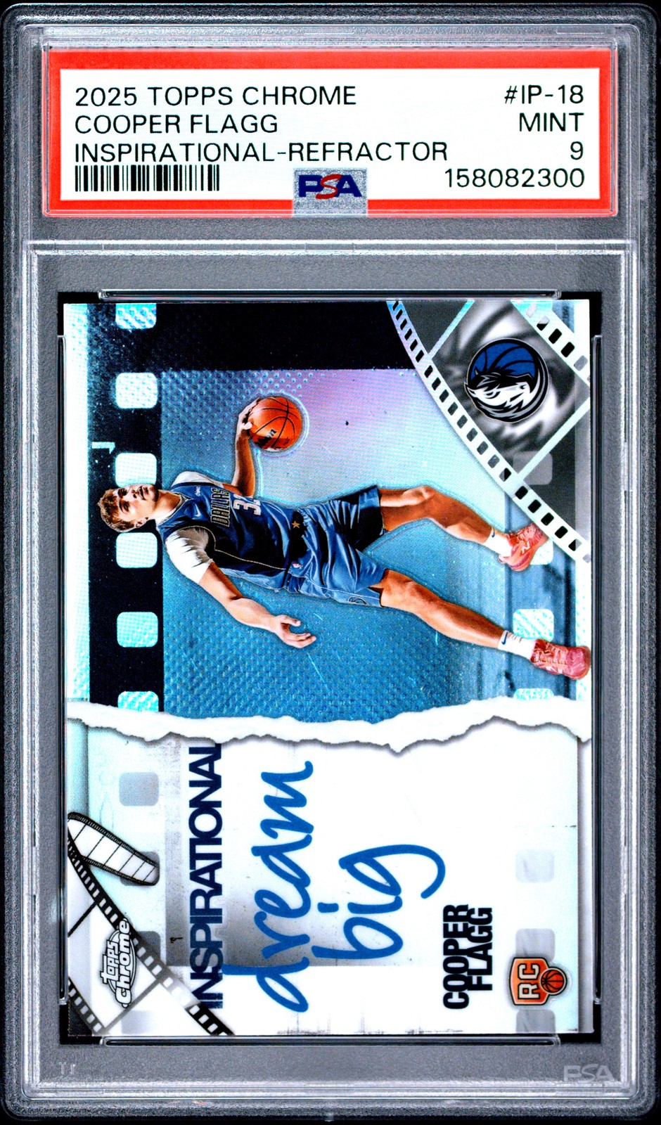 2025 TOPPS CHROME INSPIRATIONAL REFRACTOR #IP-18 COOPER FLAGG PSA 9