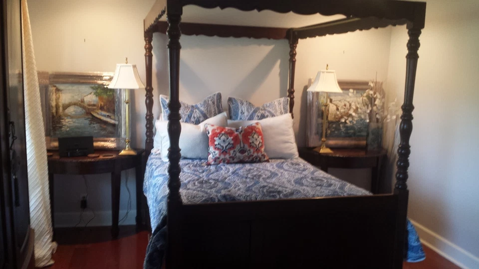 Pottery Barn Quilt & 2 Standard Shams Billie Paisley Blue  - Image 4 of 4