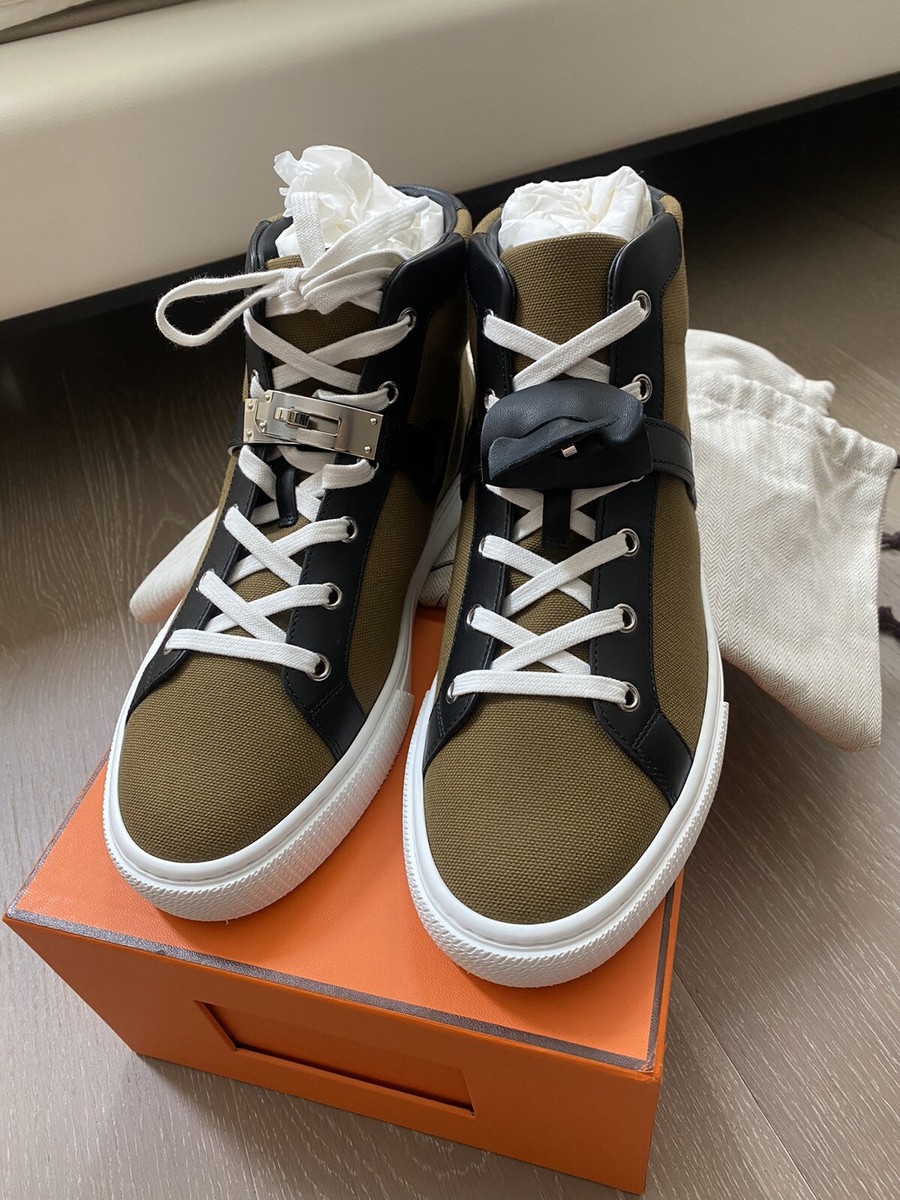 【スマートに】HERMES Sneakers Daydream Hermes Men Daydream Khaki And Noir Sneakers SZ 39 | eBay