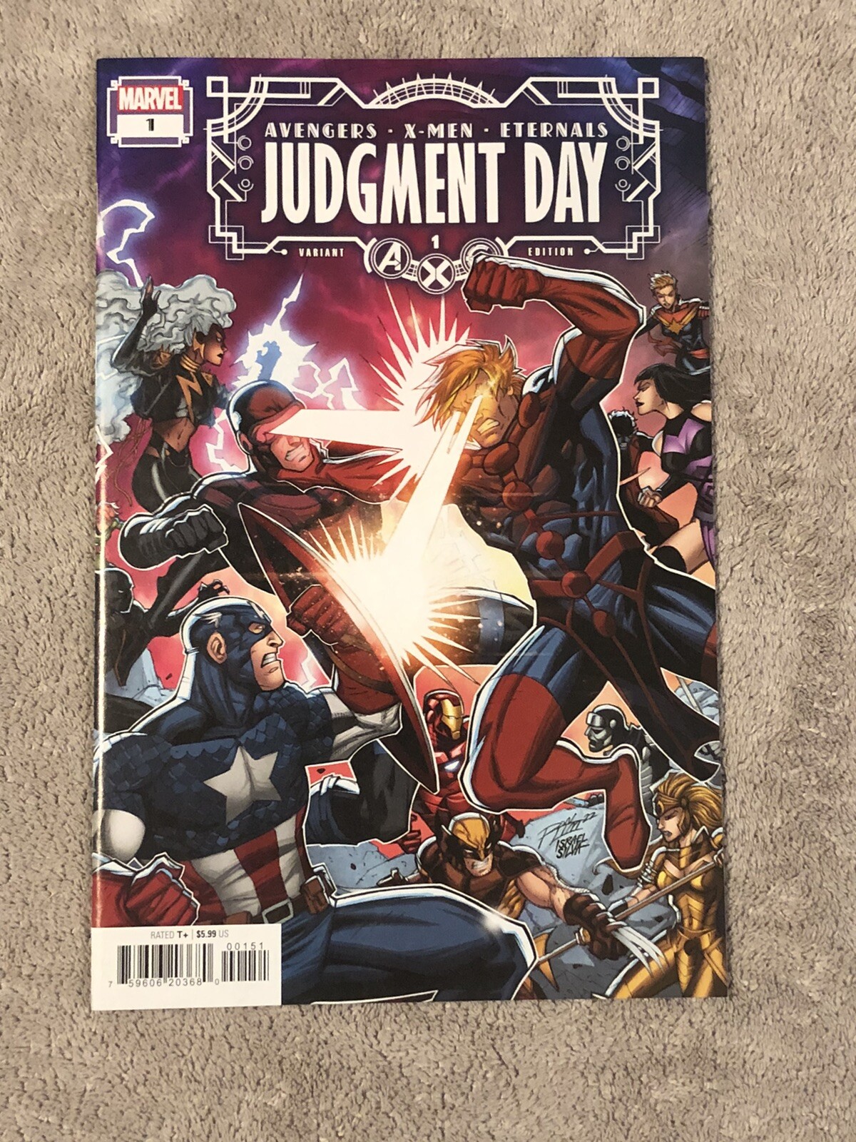 AXE JUDGEMENT DAY 1 RON LIM VARIANT MARVEL COMICS(2022) AVENGERS XMEN