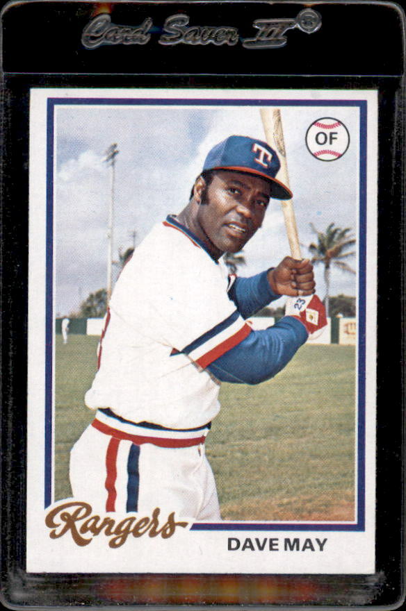 1978 Topps #362 Dave May Texas Rangers - Nice Card