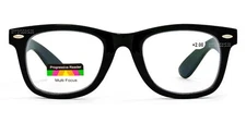 Square Frame Multi Focus Progressive Reading Glasses 3 Strengths in 1 Reader