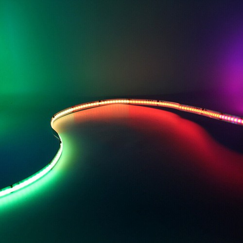 WS2811 COB Flexible LED strip light RGB Full colors Addressable Tape DC5V 12V - Picture 8 of 8