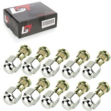 10x Rändelbolzen mit Radmutter  M12x1,25 x 46mm für NISSAN