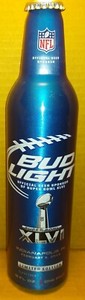Bud Light Super Bowl XLVI Feb 5 2012 Indy 16oz alum bottle Anheuser-Busch EMPTY