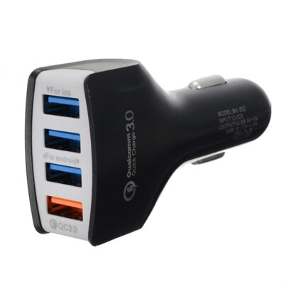 Multi 4/3 Port USB Car Charger Adapter Socket Quick Charge QC 3.0 For 5V 9V 12V