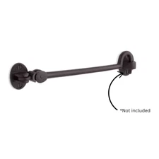 Signature Hardware 8" Classic Solid Bronze Cabin Door Hook - Dark Bronze