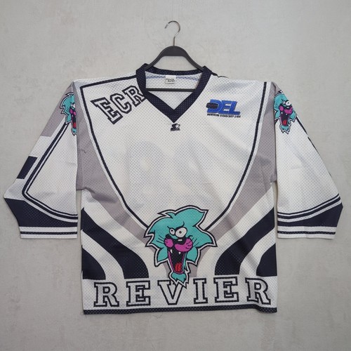 Revier Löwen Oberhausen Jersey 1997-98 Matchworn Signed Peter Lutter #28 White - Picture 2 of 15