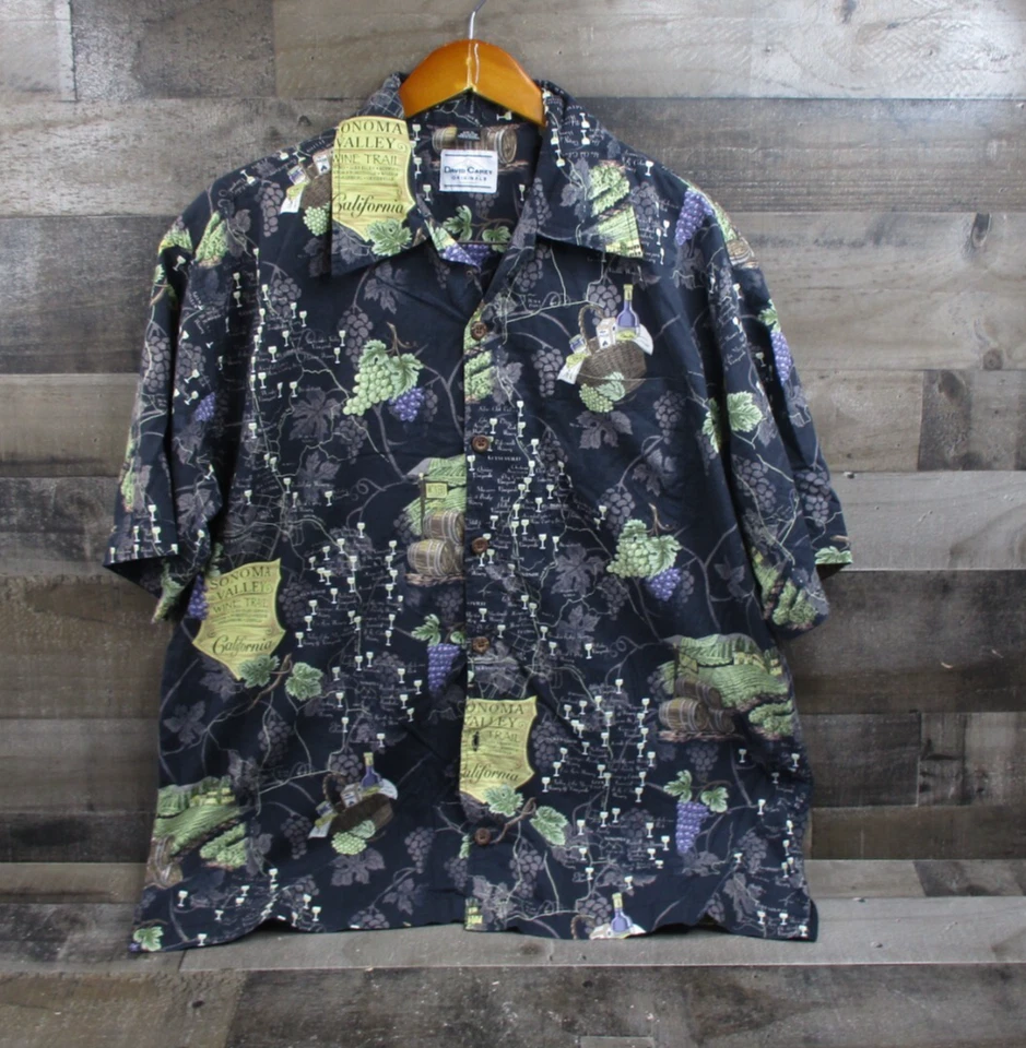 David Carey Shirt Mens XL Black Sonoma Valley Wine California Limited Edition - Image 2 of 4