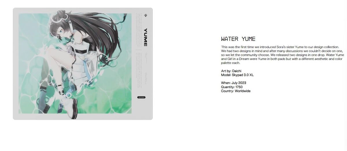 New Wallhack Skypad 3.0 XL Limited Edition Water Yume Glass New Wallhack Skypad 3.0 XL Limited Edition Water Yume Glass