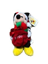 Walt Disney World Limited Edition 1999 Holiday Mickey Mouse Bean Bag Plush w/Tag