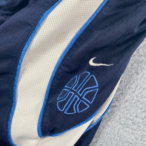 Nike Shorts Unisex Teens Large Blue White Stripe Basketball Athletic Workout - Picture 7 of 12