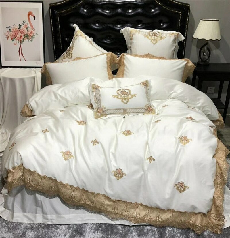 Bedding Set 60S Egyptian Cotton Bed Sheet Bed King Size Queen Bed Duvet
