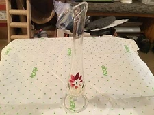 Small glass bud vase