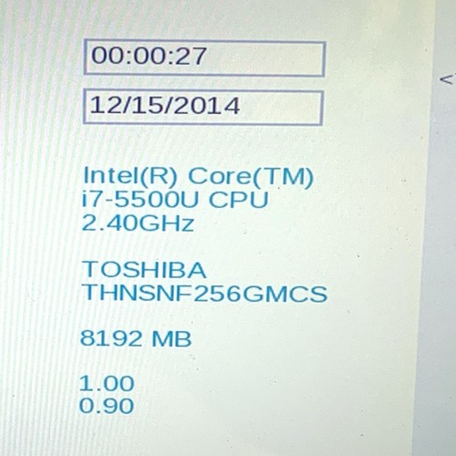 Toshiba KIRAbook 13.2" Touch QHD Intel i7-5500U 2.4GHz 8GB 256GB SSD Windows 11 - Picture 6 of 7
