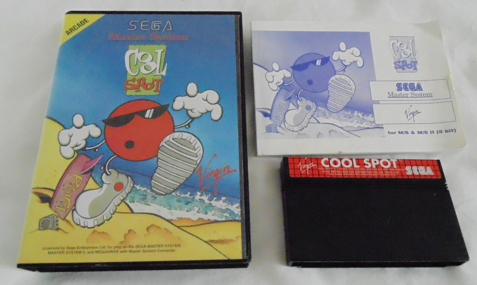 cool spot  authentique version originale sega master system complet