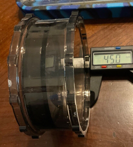 Jumbo Macina Erbe 100mm/4 Pollici Acrilico 2pz Fumo - Foto 2 di 3