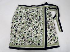 Talbots Pure Silk Wrap Skirt Women s Size 14 Coastal Grandma Prepcore Geometric