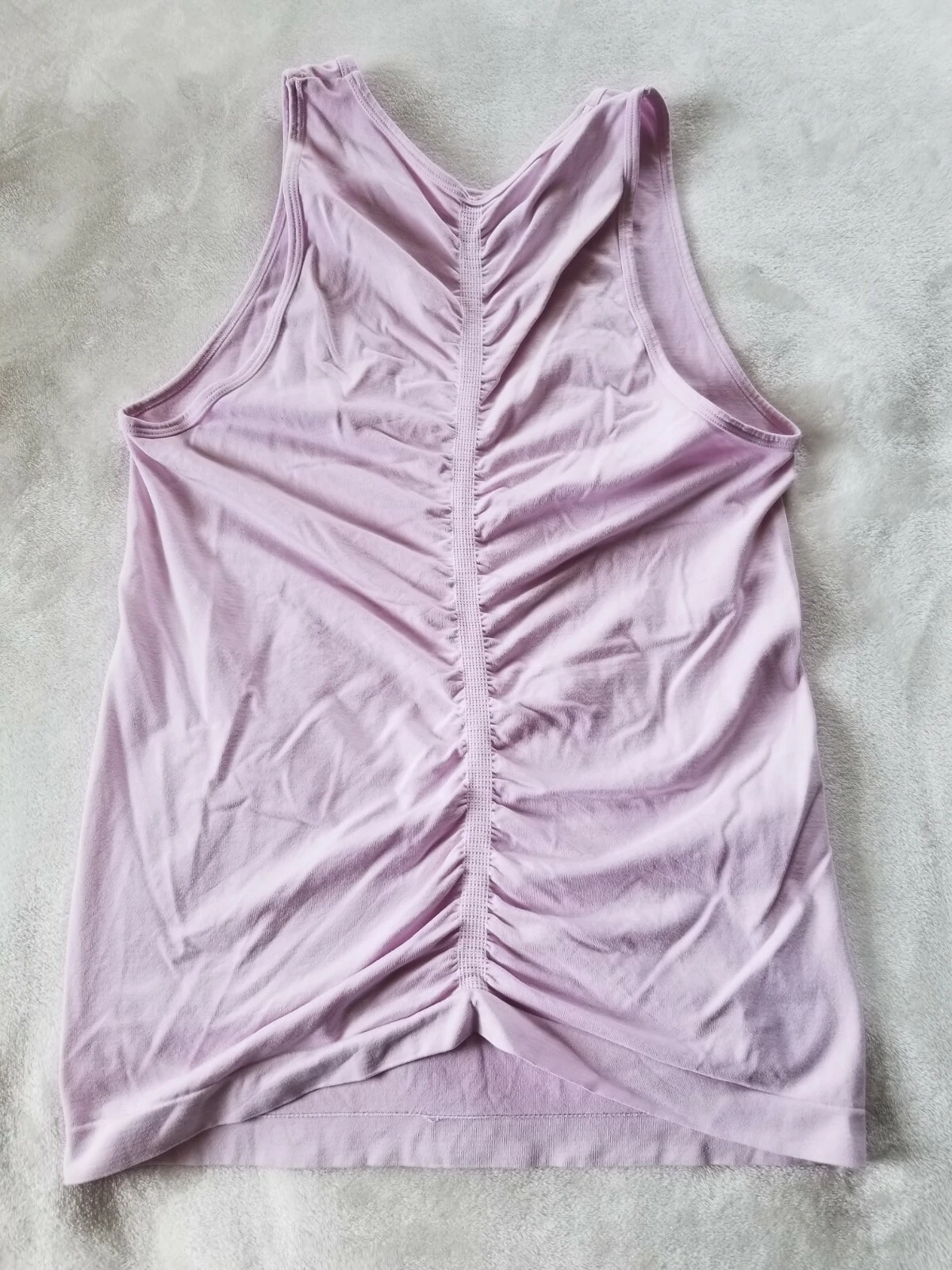 fabletics light ruched back seamless fitted athletic tank-top