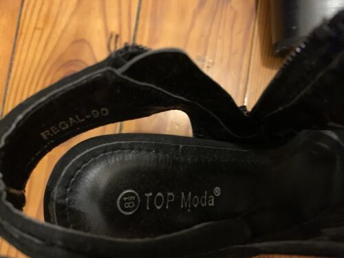 Open Toe Heel Ankle Strap Bootie Sandal Shoes - Picture 3 of 4