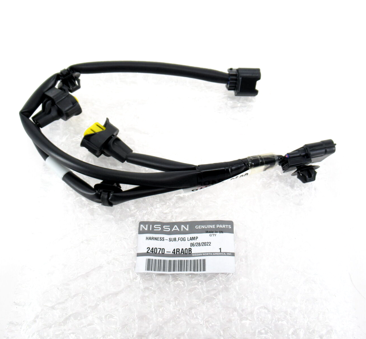 Genuine OEM Nissan 24070-4RA0B Passenger RH Fog Light Wire Harness