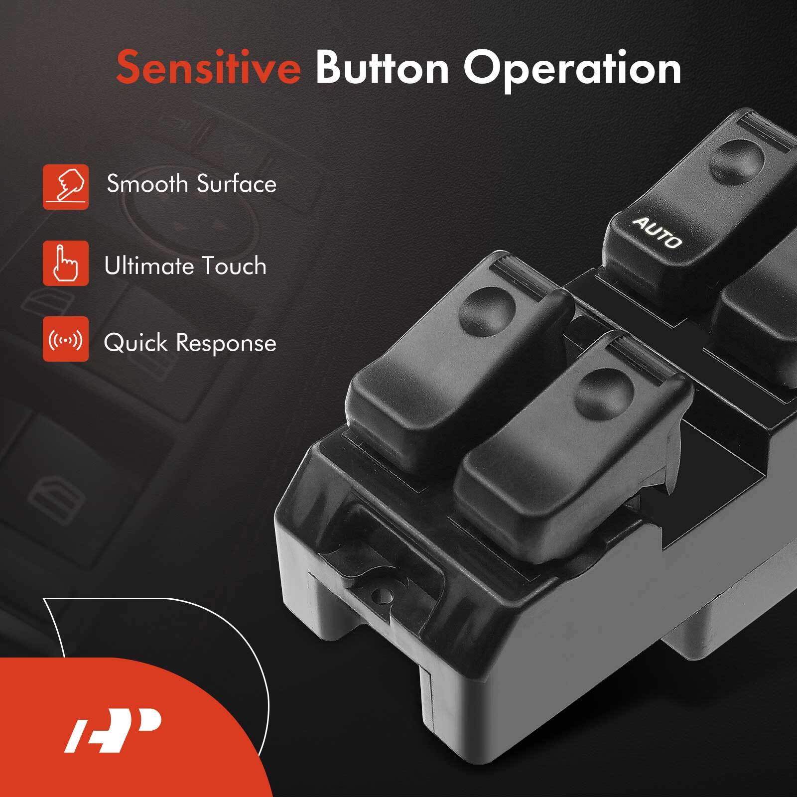 A-Premium Power Window Switch Front Left for Mazda 626 929 with One Auto Touch