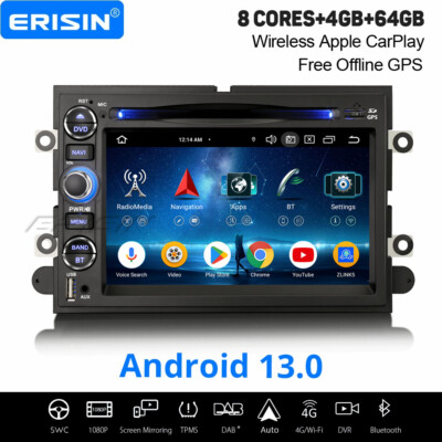 64GB Android 13 Autoradio Navi Ford Explorer Expedition F350 Edge Escape Mustang