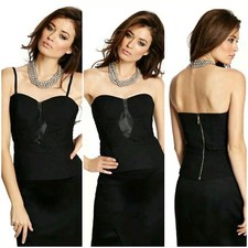 NWT GUESS by Marciano black bustier size 0